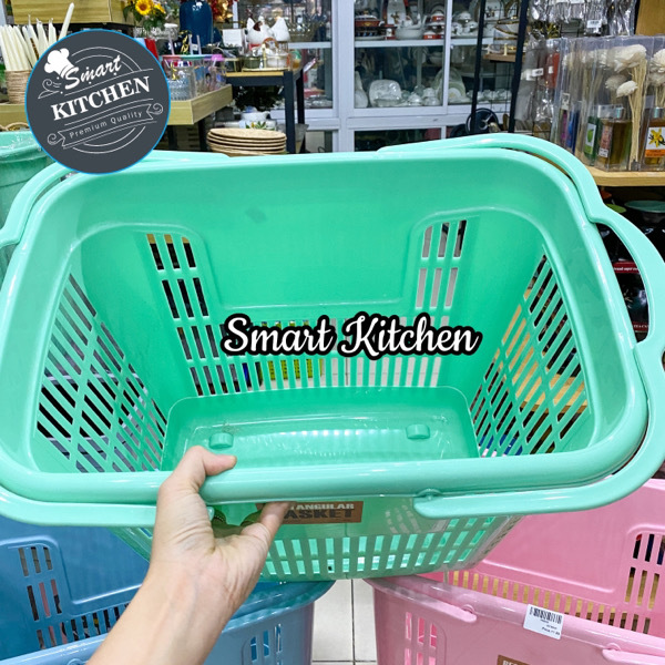 Rectangular Basket with Wheels #849