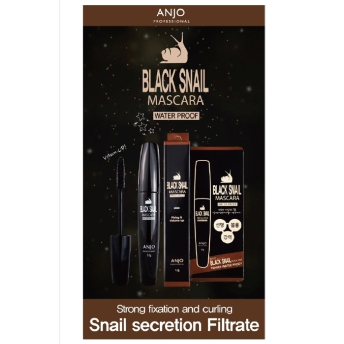 Anjo Black Snail Mascara Waterproof 12g