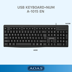 WT-A1015 USB Keyboard+Num A-1015 EN 