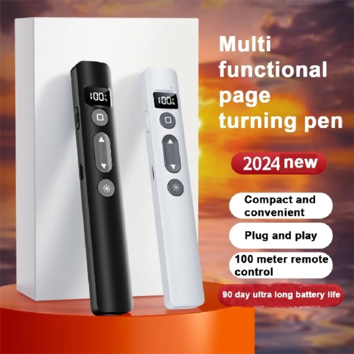 ឧបករណ៌ចុចបង្ហាយ ស្លាយ Mouse Pointer Laser 