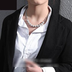 Men Necklace Chain Style Polished