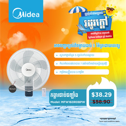 Midea Electric Fan, 16inch / MFW160R0BPW