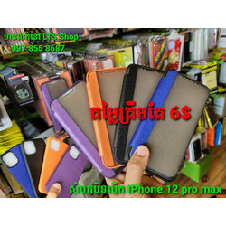 iPhone 12 Pro max Leather Case with Front Cover