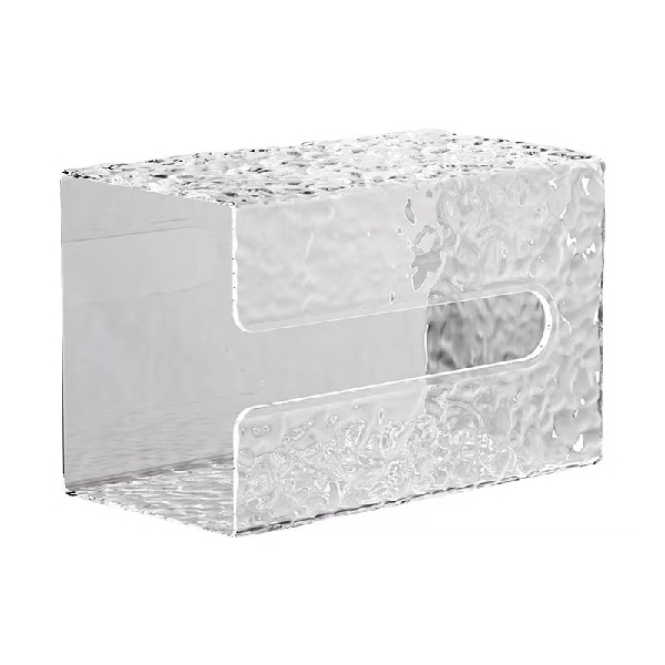Transparent Tissue Holder Box 10.2x13.3x18cm
