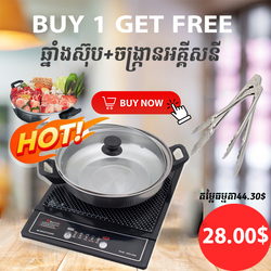 Soup Pot + Electric Stove