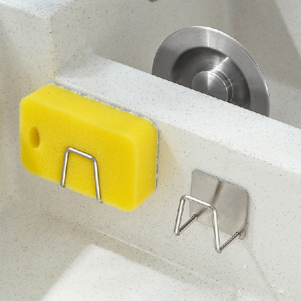 2PCS Stainless Steel Sink Sponges Holder