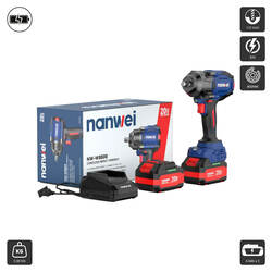 ម៉ូទ័រដោះប៊ូឡុងប្រើថ្ម (W8800) Cordless Electric Wrench 1/2INCH 800NM 4AH