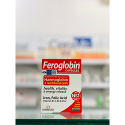 Feroglobin CAPSULES Haemoglobin & red blood cell. 