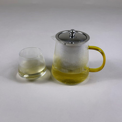 CHA MASTER Glass Teapot w/Stainless Steel Stainer 1L
