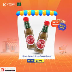 🔥Bundle includes : Kirum Kampot Green Pepper Sauce 60ml x 2 