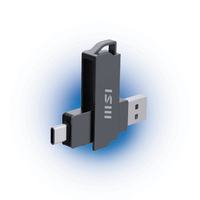 Flash MSI Dual Drive Swivel USB 3.2 Type-C OTG 128GB