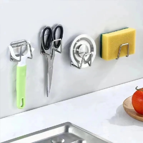 2PCS Stainless Steel Sink Sponges Holder