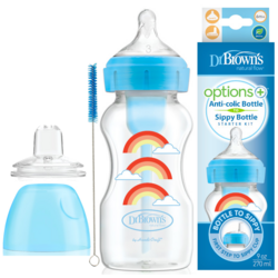 Options Wide Neck Bottle Pink (270ml)