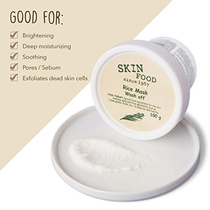 ស្ក្រាប់មុខផ្សំពីអង្ករ Skin Food 