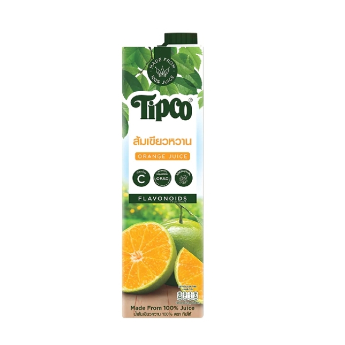 Tipco 100% Tangerine Orange Fruit Juice 1L
