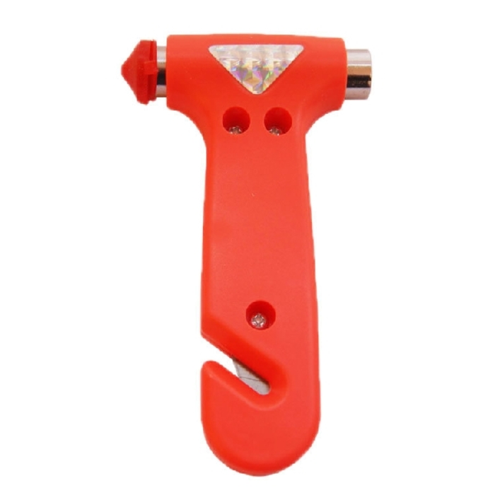 Mini Safety Hammer Glass Breaker and Seatbelt Cutter 