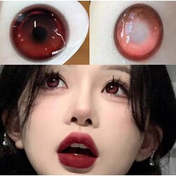 Ovolook 6 Months Contact Lens Degree 0.00 14.5mm (Red Wine)