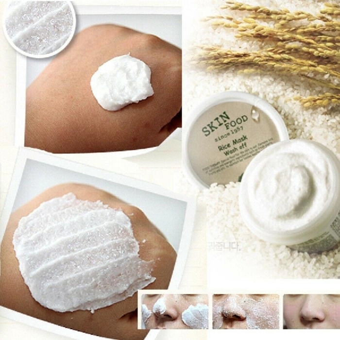 ស្ក្រាប់មុខផ្សំពីអង្ករ Skin Food 
