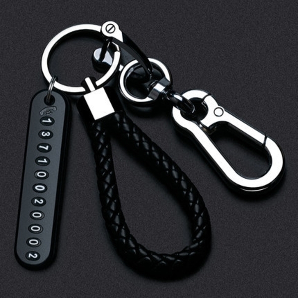 Keychain with Phone Number Strip 