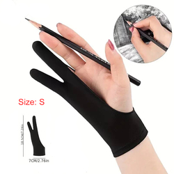 Size-S Anti-accidental touch drawing gloves/Black/1pc