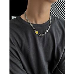 Splicing Smile Face Necklace