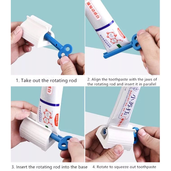 2PCS Home Plastic Toothpaste Squeezer