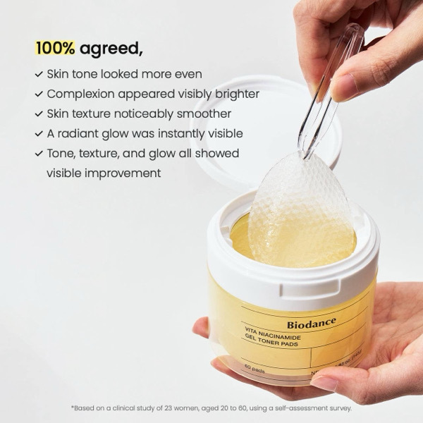 [Biodance]VITA NIACINAMIDE GEL TONER PADS 