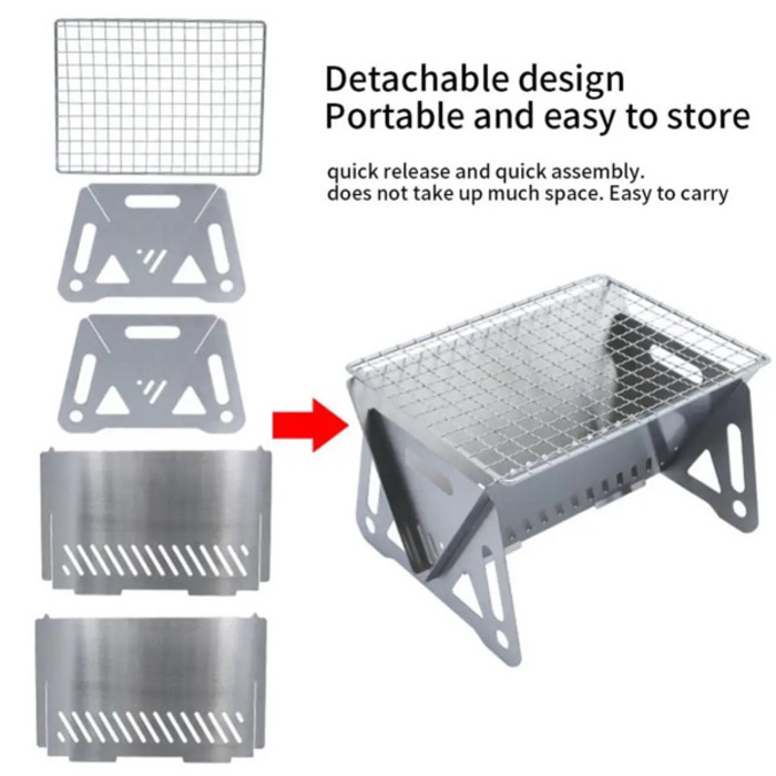 Portable Folding BBQ Grill Stove