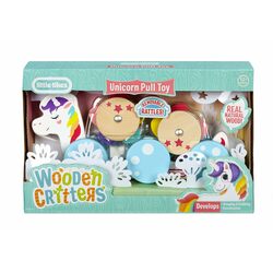 Wooden Critters Pull Toy Asst