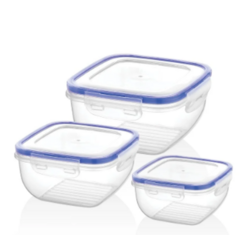 EXCELLENT HOUSEWARE 024000060 STORAGE BOX SET OF 3PCS