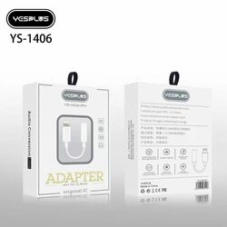 YESPLUS_YS-1406#IPHONE TO 3.5MM ADAPTER/WHITE/1pc
