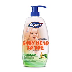 Drypers Baby Head to Toe Avocado 750ml