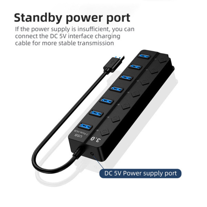 7 Ports USB3.0 HUB