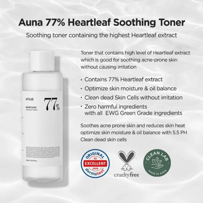 Anua Heartleaf Soothing Toner 250ml