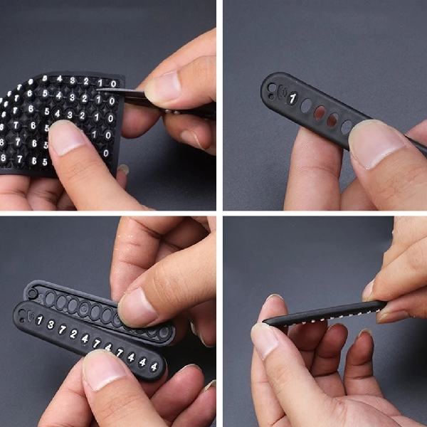 Keychain with Phone Number Strip