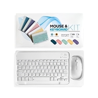 ឈុត Keyboard + Mouse Bluetooth wireless ប្រើថ្មសាក