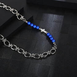 Bead Cross Necklace