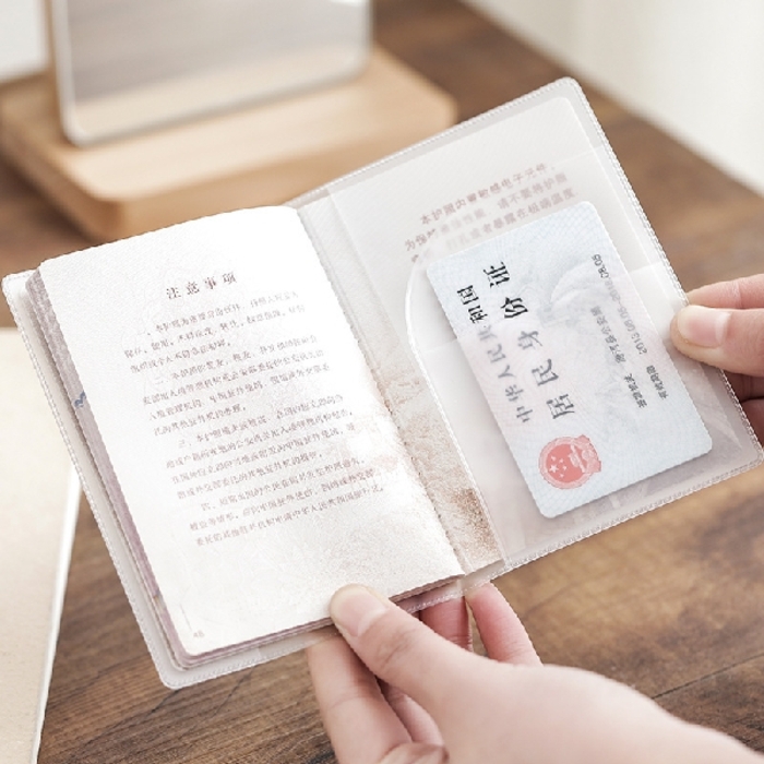 Transparent Passport Cover 2PCS