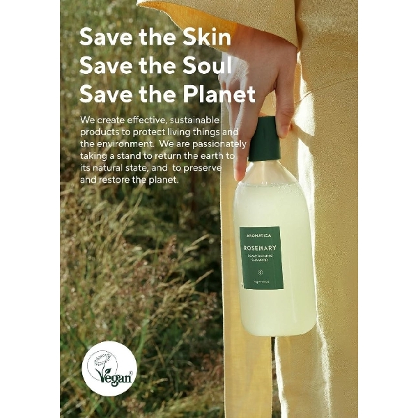 Aromatica Rosemary Scalp Scaling Shampoo/សាប៊ូកក់សក់