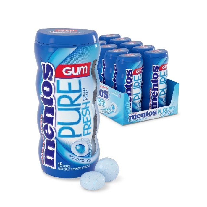 MENTOS Fresh Mint Sugar Free Chewing Gum 29g