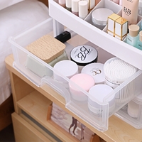 Transparent Plastic 3 Drawers