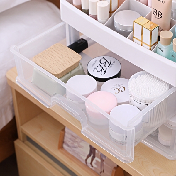 Transparent Plastic 3 Drawers