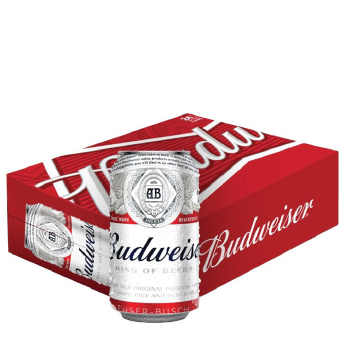 Budweiser Beer Can - 1 Case 