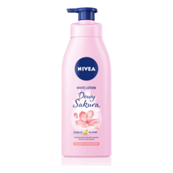 ឡេលាបខ្លួន Nivea White Lotion Dewy Sakura 525ml