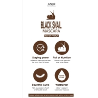 Anjo Black Snail Mascara Waterproof 12g