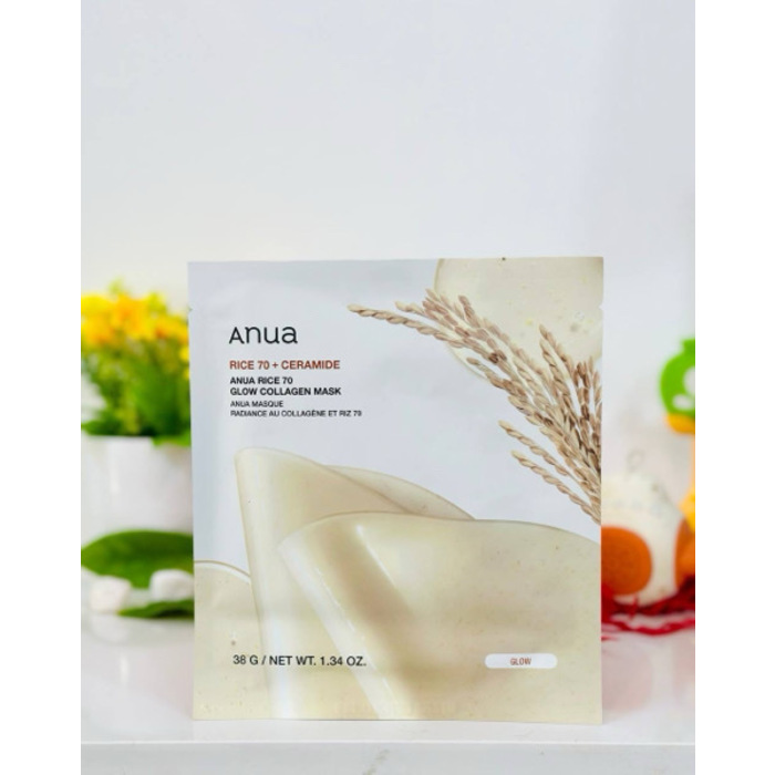 Anua Rice 70+Ceramide Glow Collagen Mask