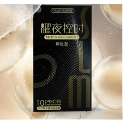 SLM Lasting Black Condom - 10PCS