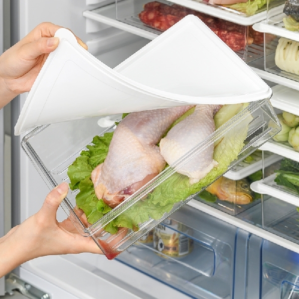 Transparent Plastic Refrigerator Storage 1100ml 