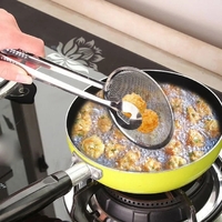 Stainless Steel Oil Frying Clamp Spoon with Clip