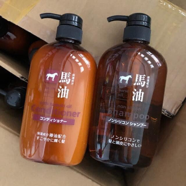 KUMANO Horse Oil Shampoo & Conditioner 